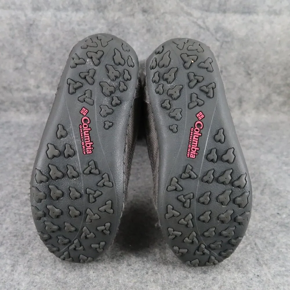 Columbia Shoes Youth 5 Boots Winter Snow Minx Waterproof Lace Up Insulated Grey